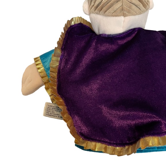 Montessori Vintage Royalty King Hand Puppet Metallic Gold Crown Kids Learning HF - Picture 9 of 12